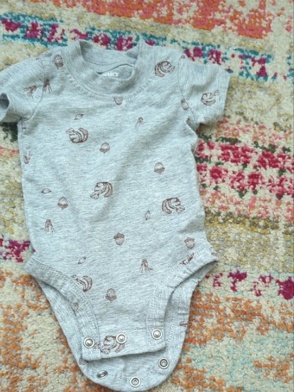 Carter's Newborn Brown Corduroy Jacket Set With Onesie & Jeans